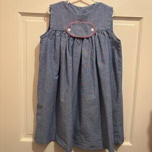 GIrls wish upon a star dress, with two removable monogram patch, size 4